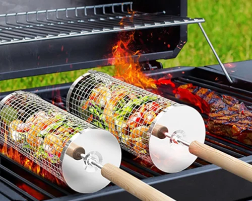 BBQ-Rolling-Grill-Basket